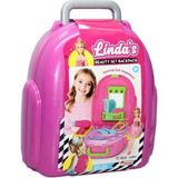 Dede Linda'nın Güzellik Set Sırt Çantası - Açık Pembe