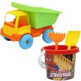 Dede Spiderman Küçük Kamyon Plaj Set