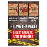 Dedektifim Official Dedektif Oyunu, Kutu Oyunu, 3 Dava Tek Paket, Cinayet Çözme Dava Dosyası, Katil Kim