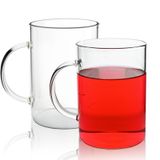 DEDEYA 20oz/600ml Büyük cam Kahve Kupası, 2'li set, Kahve Çay Sıcak İçecek, Bulaşık Makinesi ve Mikrodalga Güvenli Cam Kupalar için açık Borosilikat cam bardaklar