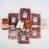 Dedova Prsuta Kuru Et & Meze Paketi - Izmedu - 4 x 200gr Kuru Et - Soka ve Ajvar - 1 Adet