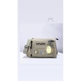 DEEFWEAR Bej Rengi Totoro Neighboor Özel Seri Kanvas Model Postacı Çantası