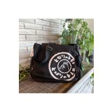 DEEFWEAR Siyah My Neighboor Totoro Kanvas Model Postacı Çanta -mingalondon
