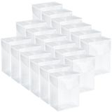 Deekin 18 Paket Güverte Kartları Kutusu Ticaret Kartı Saklama Kutusu Oyun Kartı Kılıfı Aile Parti Oyunları Malzemeleri için Kart Taşıma Çantası (Şeffaf, 4 x 2,8 x 2 inç)