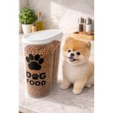 Deembro 5800ml (5,8 lt) Köpek Maması Saklama Kabı Köpek Maması Saklama Kutusu Hava Almaz Sızdırmaz Ölçekli Geniş Hazneli BPA Free