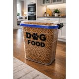 DEEMBRO Büyük Boy 15 Kg Köpek Maması Saklama Kabı Kutusu Sızdırmaz Vakumlu Silikonlu Hava Almaz 35*42*39 Cm çok büyük hava almaz saklama kabı
