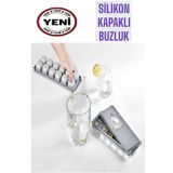 Deembro Buz Kalıbı Kapaklı 12 Bölmeli Bas Çıkar Buzluk Slikon Kapaklı Buzluk Buz Kalıbı Buzluk Yapışmaz Yeni