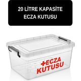 Deembro Ecza Kutusu 20 Lt Ilk Yardım Ecza Dolabı Çantası Ilaç Kutusu Ilaç Saklama Kabı Kutusu Ilaç Dolabı Yeni Ürün büyük boy