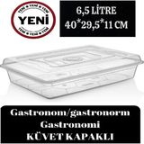 Deembro Gastronom/gastronorm Küvet Kapaklı Gastronomi Küveti Tekne 6,5 Lt Ekmek Pizza Pide Hamur Teknesi gastronom küvet