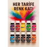 DEEMBRO Gıda Boyası Seti 10 Adet 10 Renk 10 Ml X 10 Adet Su Bazlı Sıvı Gıda Boyaları 10 Lü
