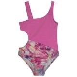 DEEP BEACH BATİK PEMBE DETAYLI KIZ ÇOCUK MAYO DB200589CM BATİK-PEMBE 6-7 Yaş