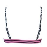 DEEP BEACH DB20088BU ZEBRA DESEN LASTİKLİ KAPLI ÜÇGEN BIKINI ÜSTÜ DB20088BU ZEBRA DESEN 34