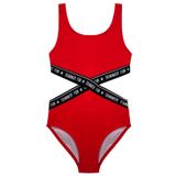 Deep Beach Kırmızı Kız Çocuk Mayokını DB200568CM - 6 - 7 Yaş