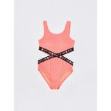 Deep Beach Kız çocuk mayokini DB200568CM - 10 - 11 Yaş - Pembe