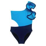 DEEP BEACH Kolu Volan Detaylı Kız Çocuk Mayo DB200566CM