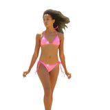 DEEP BEACH KRİSTAL TAŞLI NEON PEMBE İPLİ BIKINI TAKIM DB200561BT NEON PEMBE 36