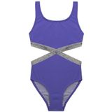 Deep Beach Lila Kız Çocuk Mayokini DB200568CM - 6 - 7 Yaş