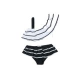 DEEP BEACH Sutaşı detaylı kız çocuk bikini takım SİYAH 5-6 Yaş