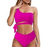 Deep Beach Yandan Bağlamalı Bikini Takım DB200706BT - 34 - Fuşya