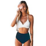 DEEP BEACH YÜKSEK BEL BIKINI ALTI DB20005BA PETROL MAVİ 36