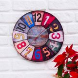 Deep Craft Dekoratif Ahşap Duvar Saati Salon,ofis,büro,ev Şık Tasarım-sayılar