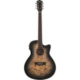 Deep Forest Burl Ace Black Fade Elektro Akustik Gitar