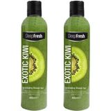 Deep Fresh 2x400 ml Kivi Aromalı Arındırıcı Duş Jeli