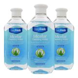 Deep Fresh 3 x 400 ml Micellar Çift Fazlı Makyaj Temizleme Suyu