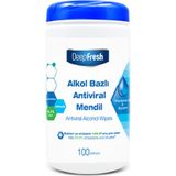 Deep Fresh Alkollü Antiviral ve Antibakteriyel Kova Islak Mendil 3 x 100 Yaprak - 3 Adet