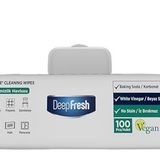 Deep Fresh İz Bırakmaz Yüzey Temizleme Havlusu Karbonat & Beyaz Sirke 100 Yaprak (3'lü Paket)
