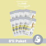 Deep Fresh Tek Kullanımlık Ginseng Ve Rice Beyazlatıcı Cilt Tonu Eşitleme Yüz Maskesi 8 Adet