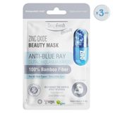 Deep Fresh Tek Kullanimlik Zinc Oxide Dijital Yaslanma Karsiti Yuz Maskesi 3 Adet