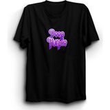 Deep Purple, Purple Font, Rock Metal Tişört - Siyah