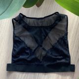 DEEP SECRET SİYAH TRANSPARAN SIRT DETAYLI DANTEL BRALET DS200185BR SİYAH L