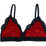 DEEP SECRET YILBAŞI KIRMIZI KADİFE BRALET DS200111BR KIRMIZI S