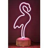 Deep Teknoloji Dokunmatik Parlaklığı Ayarlanabilir Flamingo Neon Led Işıklı Gece Lambası Işıklı Dekoratif Aydınlatma