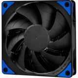 DEEPCOOL TF120 Mavi LED'li 120mm Kasa Fanı (Siyah Gövde / Mavi Çift Kanatlı Fan) - Renkli