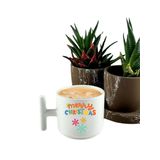 DeepCraft Best Quality 'Merry Christmas' T Kulplu Kupa Yılbaşı,Sevgililer Günü, Hediyelik Kupa 185ML