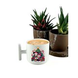 DeepCraft Best Quality 'Minnie and Mickey' T Kulplu Kupa Yılbaşı,Sevgililer Günü, Hediyelik Kupa 185ML