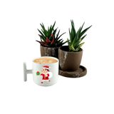 DeepCraft Best Quality 'Noel Anne' T Kulplu Kupa Yılbaşı,Sevgililer Günü, Hediyelik Kupa 185ML