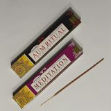 Deepika Meditation, Aum-Ritual, Original Deepika Fragrance Masala Agarbatti (Toplam iki adat tütsü paketi, 15gr bir paket)