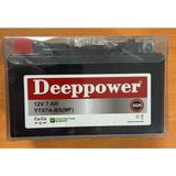 Deeppower 12 Volt 7 Amper Motosiklet Aküsü-Ölçüler 152*88*94 Mm-2,5 KG-YTX7A-BS Yatay - Çok Renkli - 1 Adet