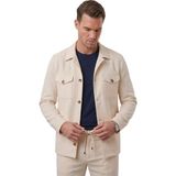 Deepsea Bej Slim Fit Gofre Dokulu Yazlık Spor Takım Elbise – Yarım Astarlı Likralı 2’li Kombin 2604007 - 6 Drop - 48