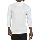 DeepSEA Beyaz Slim Fit Tam Boğazlı Balıkçı Yaka Erkek Triko Kazak - Şık & Modern 2505495