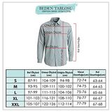 DeepSEA Dik Yaka Slim Fit Kesim Pamuk Saten Erkek Gömlek 2209615