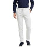 Deepsea Erkek Beyaz Esnek Kumaş Slim Fit Beli Lastikli Günlük Spor Pantolon 2601070 - 30