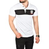 DeepSEA Erkek Beyaz Slim Fit Nefes Alan Pamuklu Kumaş Kıvrılmaz Yaka Polo Yaka Tişört 2503019