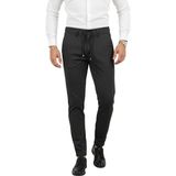 Deepsea Erkek Füme Likralı Beli Lastikli & Ipli Dar Kesim Şık Kumaş Pantolon 2600572 - 30