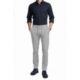 DeepSEA Erkek Gri Esnek Kumaş Slim Fit Beli Lastikli Günlük Spor Pantolon 2601070