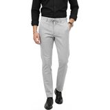 Deepsea Erkek Gri Likralı Beli Lastikli & Ipli Dar Kesim Şık Kumaş Pantolon 2600572 - 40